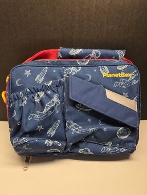 Planetbox Stainless Steel Bento Lunchbox With Space Theme Carry Bag And Magnets